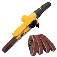 3/4" x 20-1/2" Pneumatic Sander Air Belt Sander Set With 12Pcs Belts,40/60/80...