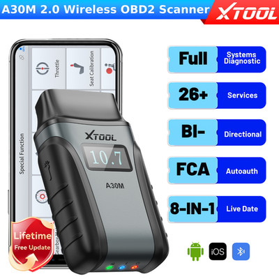 XTOOL A30M OBD2 Car Diagnostic Code Reader Bidirectional Full System Free Update