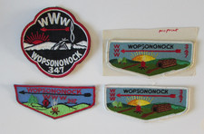 Vtg BSA Patcs Wopsononock 347  & 3 Flap OA PA