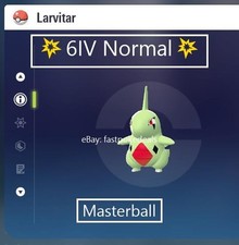 Pokemon Legends ZA 💥 6IV Normal Alpha Larvitar💥Fast 🚀Masterball Held