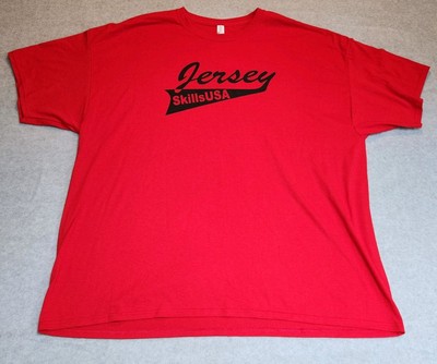 Jersey Skills USA T-Shirt Mens 3XL Red Jerzees Dri-Power