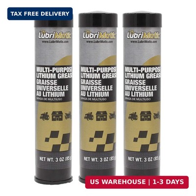 LubriMatic 11312 Multi-Purpose Grease - 3 Pack of 3 oz. Cartidges
