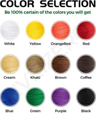 Extra Strong Upholstery Thread,Blue 1000 Meters Bonded Nylon Thread for Denim...