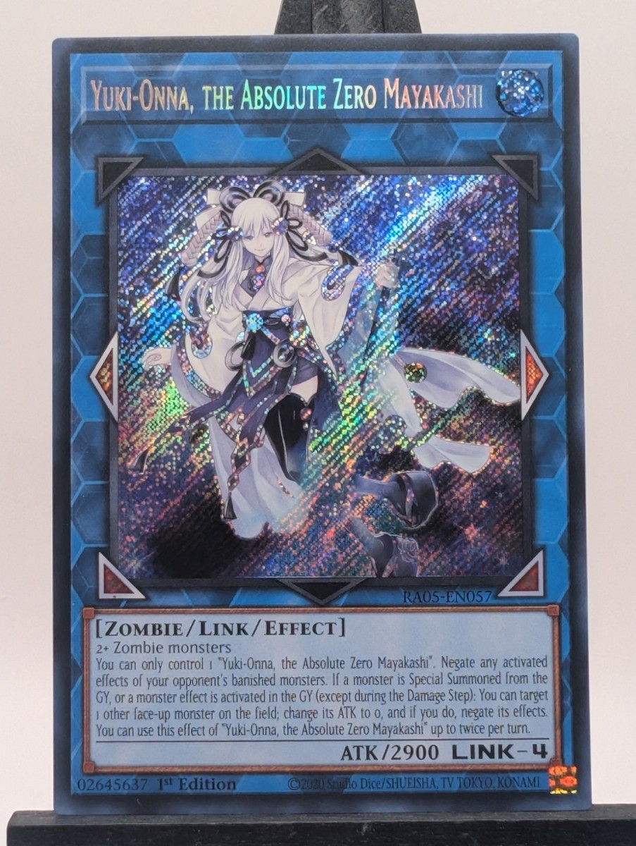 Yuki-Onna, the Absolute Zero Mayakashi 1st Edition Secret Rare