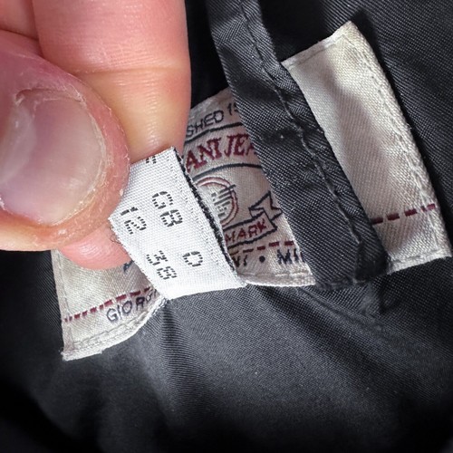 Vintage Giorgio Armani Jeans Black Puffer Jacket Damen UK 12 EU 42 - Bild 5 von 7