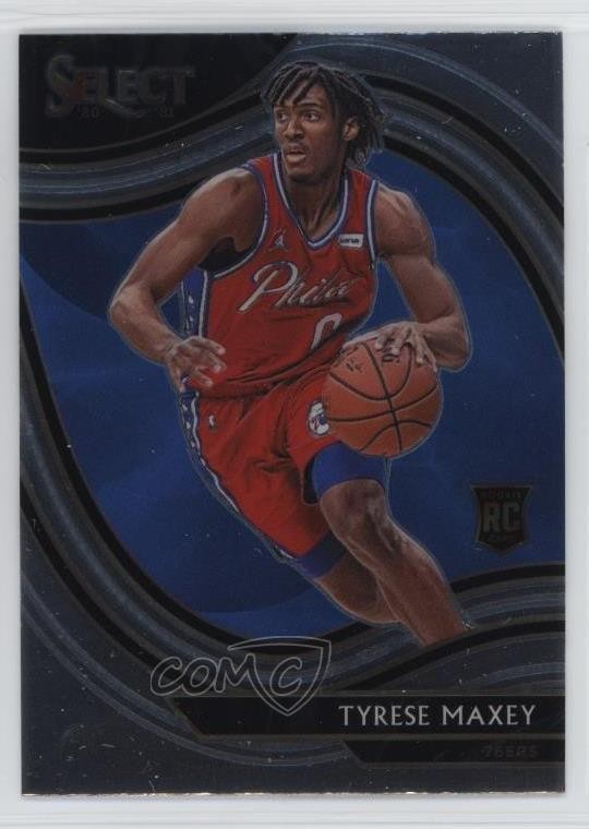 2020-21 Panini Select Courtside Tyrese Maxey #280 1qy8