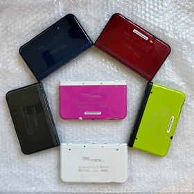 New Nintendo 3DS XL LL RED-001 Console JAPAN VER/Menu in JAPANESE/USA Games WORK