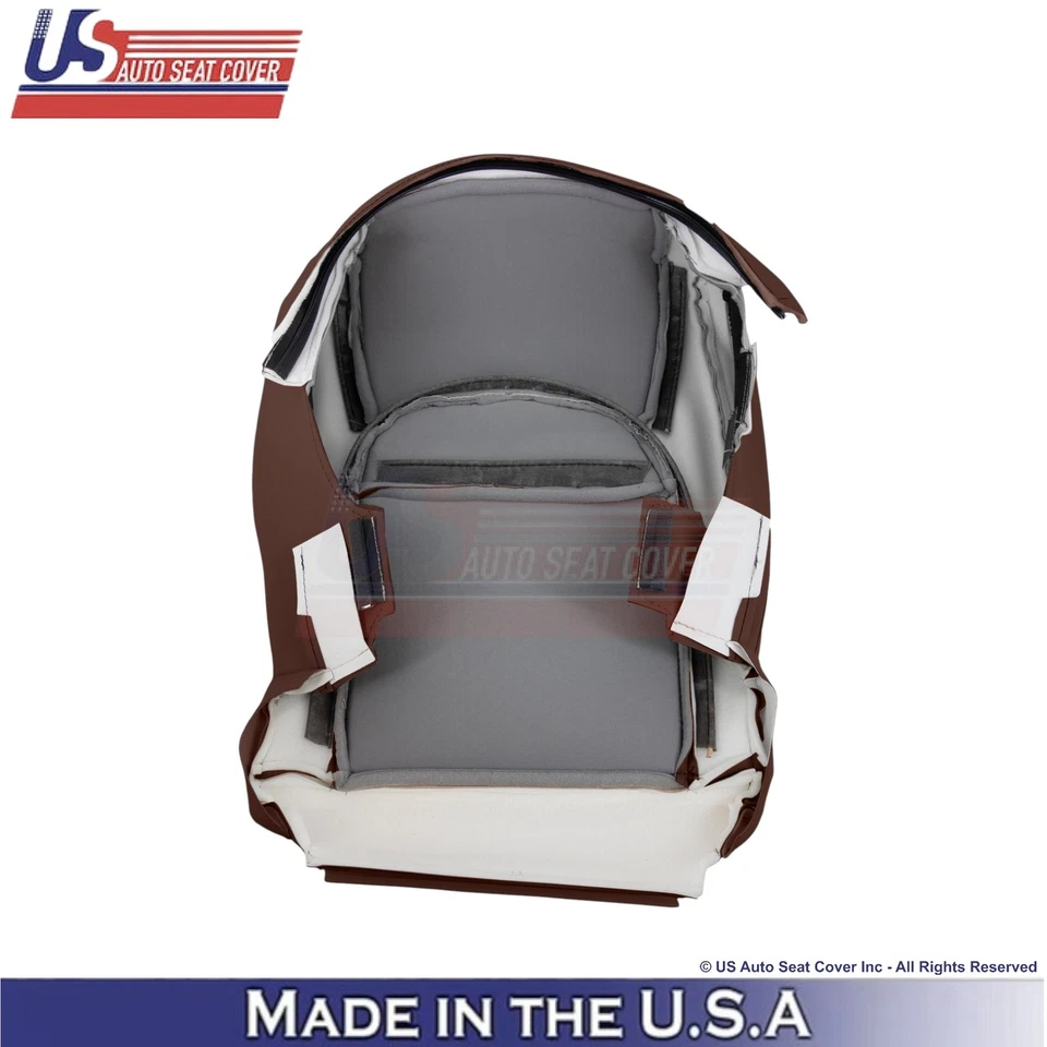 Para Toyota Land Cruiser 2008-2021 cuero sintético perfecto Cubierta inferior del conductor marrón Foto 3 de 4