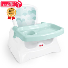 Fisher-Price Feeding Booster Seat for Toddlers, Adjustable Tray, white