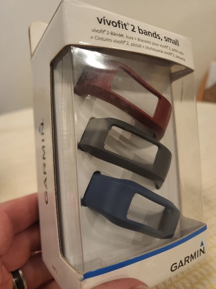 Garmin Vivofit 2 - Paquete de 3 bandas - tamaño pequeño - borgoña/pizarra/azul marino - nuevo en caja Foto 2 de 4