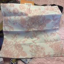Two Pink And White Floral Designed Front And Back Pillow Covers. 17x17