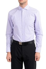 Hugo Boss "C-Meli" Men's Striped Sharp Fit Long Sleeve Dress Shirt