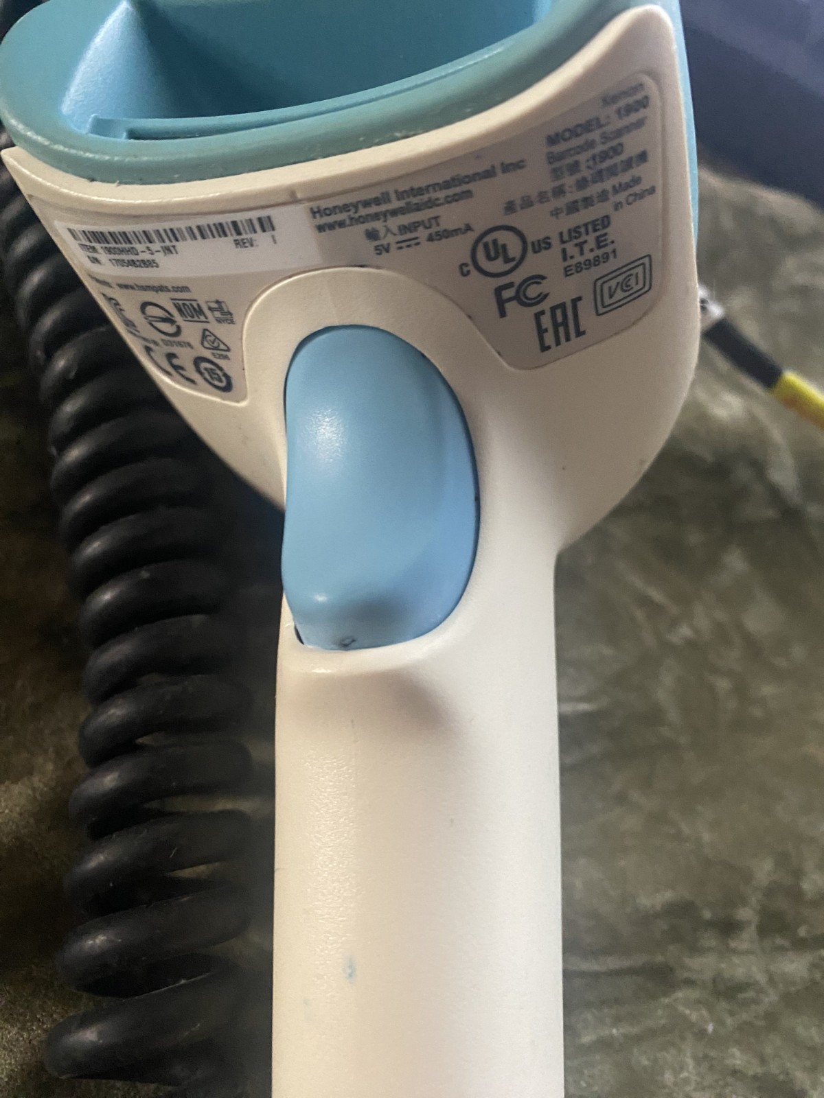 Honeywell Xenon 1900 USB Handheld Barcode Scanner 1900HHD-0