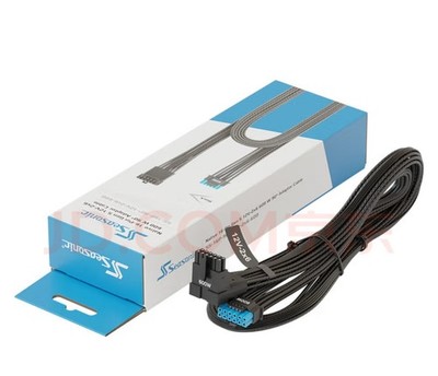 SEASONIC Modular 90° L 12V-2x6 Power Cable 16-Pin Supports 40 Series Video Cards