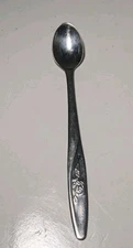 Vintage Stainless Evenflo Baby Spoon Rose Pattern