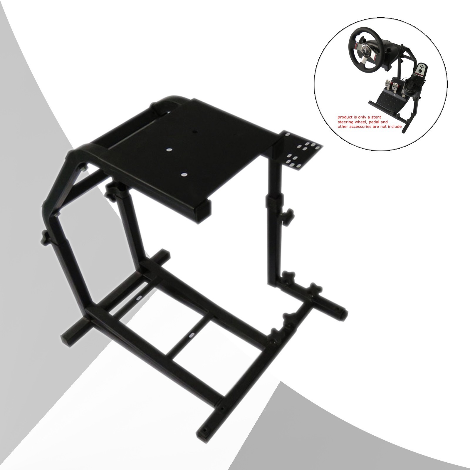 Stand Steering Wheel Pedal Mount Adjustable