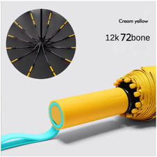Strong High-Quality 72-Rib Windproof Automatic UV Protection Umbrella