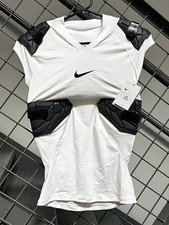 Nike Pro Hyperstrong 4-Pad Football Shirt Men’s Small White Top AQ2733-100 ($68)