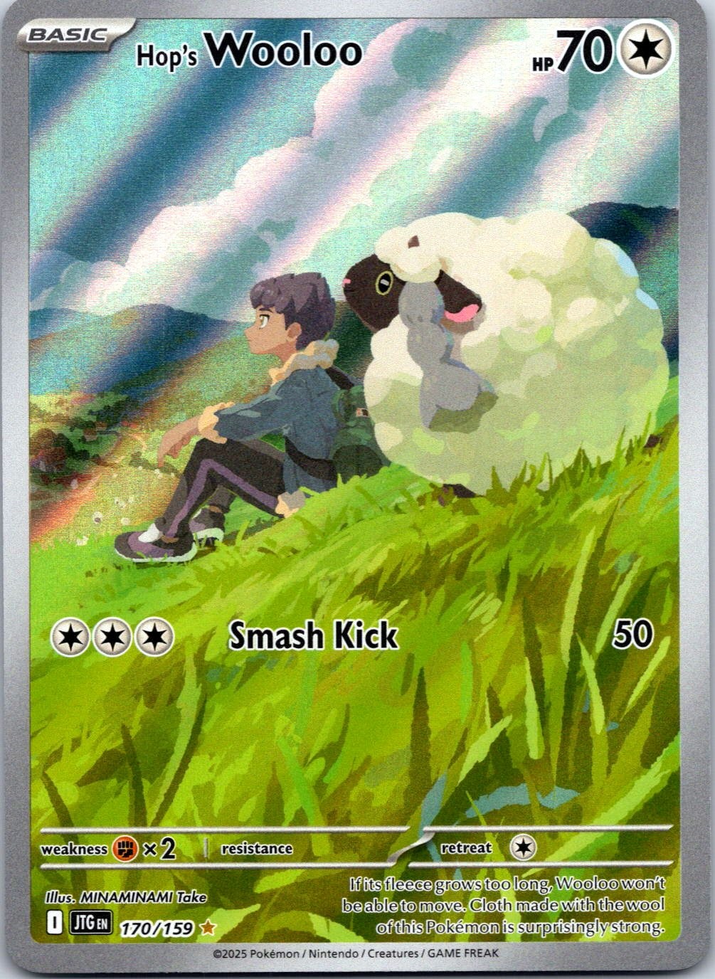 SV09: Journey Together #170/159 Hop's Wooloo Illustration Rare