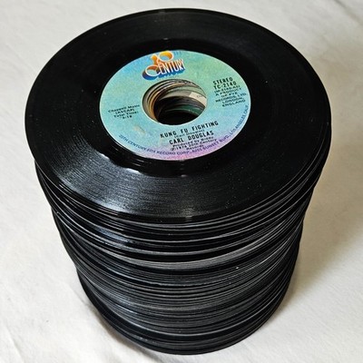 Ninety-Seven 7'' Records Lot #ALP: Vintage Pop Rock Soul 45s VG/VG+ 1970s & 1980s