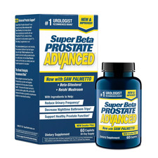 Super Beta Prostate Advanced Saw Palmetto  Beta Sitosterol, Men's Health, 60