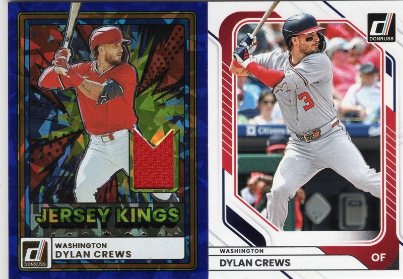 DYLAN CREWS 2026 Panini-Donruss JK-DC JERSEY KINGS BLUE ICE GU JERSEY Relic NATL