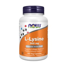 L-Lysine 500 mg 100 Caps By Now Foods