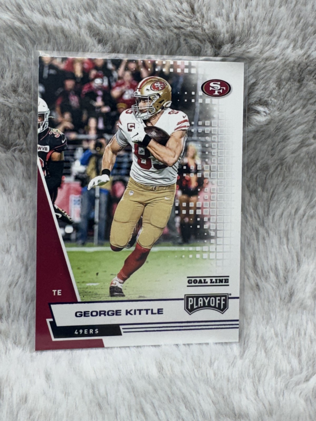 2020 Panini Playoff #109 George Kittle Blue Foil Goal Line