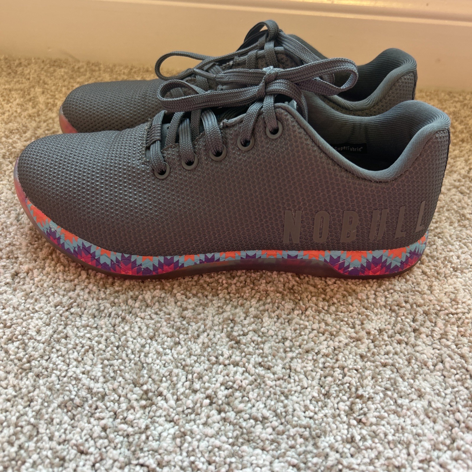 Nobull Gray PatchWork Rainbow SuperFabric Trainer… - image 4