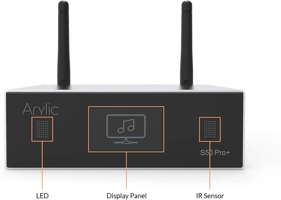 Up2Stream S50 Pro+, Ricevitore Audio Wifi E Bluetooth, Preamplificatore Aptx HD - Immagine 2 di 4