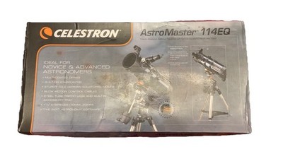 Celestron AstroMaster 114EQ 114mm Newtonian Reflector Telescope Brand New