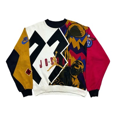 VTG 90s NIKE AIR JORDAN 1992 Ⅶ 7 ALL OVER PRINT AOP SWEATSHIRT