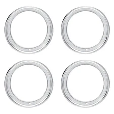 For Chevy Camaro 1967-1981 OER 9796696 15" Silver Wheel Trim Ring Set