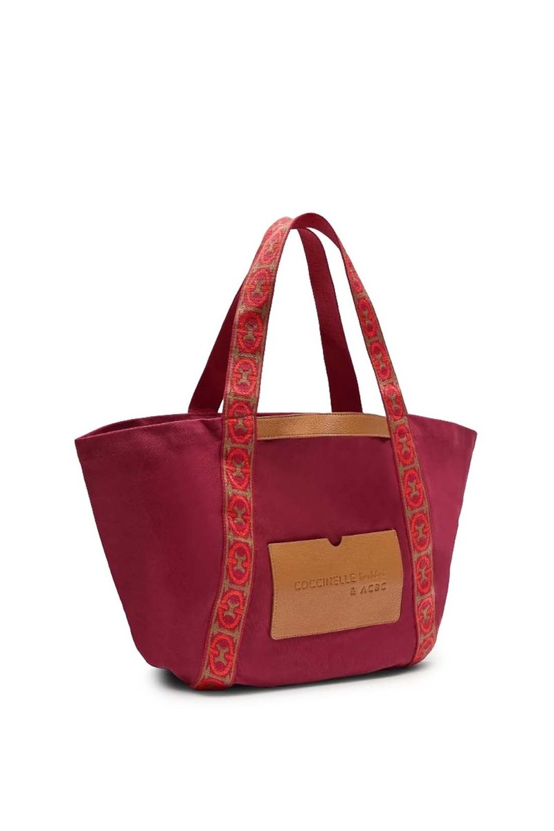 トートバッグ COCCINELLE Woman Tote bags Orange E1SSH110401 928 COCCINELLE - Women's C-Bounce Canvas shopping bag | eBay
