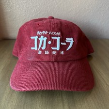 American Needle Coca-Cola Corduroy Red Baseball Cap Japanese Retro Style