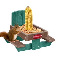 Squirrel Feeder Table for Outside, Recycled Plastic Squirrel & Chipmunk Picni...