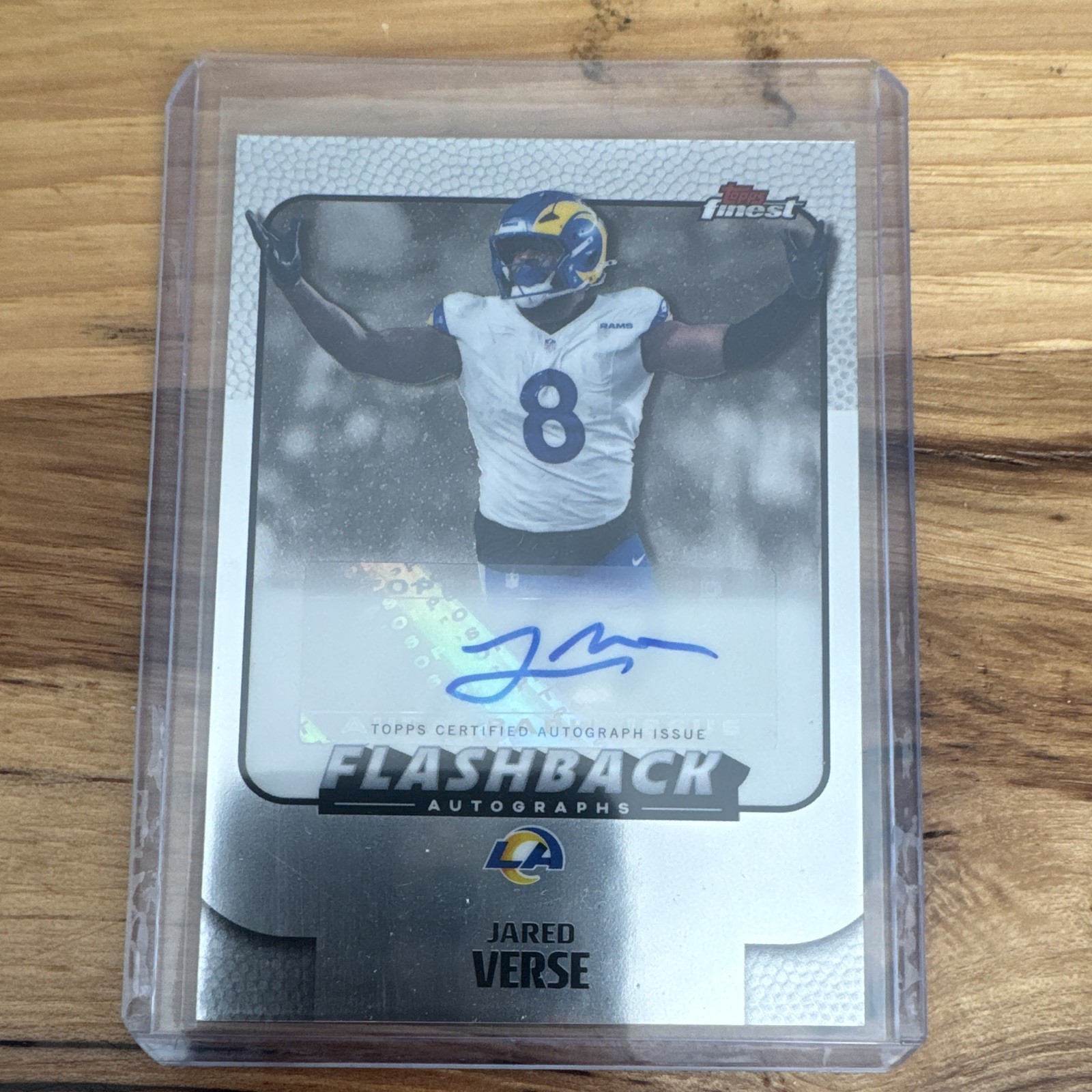Topps 2025 Finest Flashback Autographs Jared Verse Auto #FBA-JV Rams