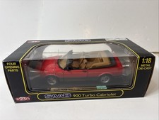 Anson Saab 900 Turbo Cabriolet 1:18 Red Convertible Diecast Car #30307