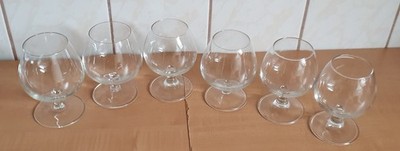 6 Cognacgläser - Weinbrandgläser  auf 1 steht  Remy Martin Cognac