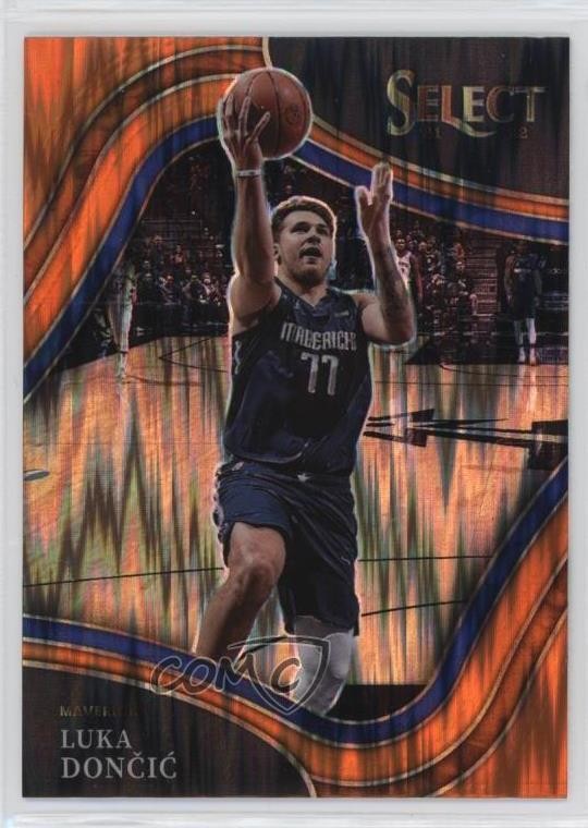 2021-22 Panini Select Courtside Orange Flash Prizm Luka Doncic #249 2u3