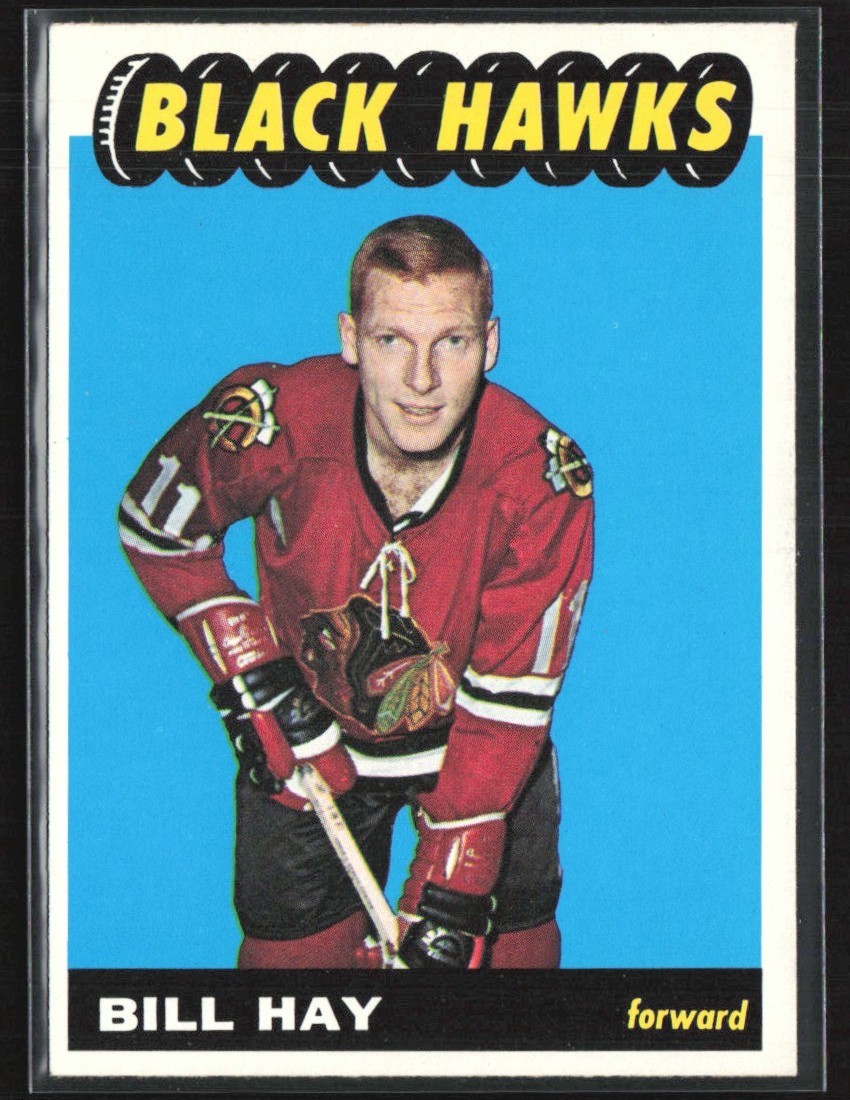 Bill Hay #62 Hockey Cards 1965 Topps trading card — raw and PSA graded price guide