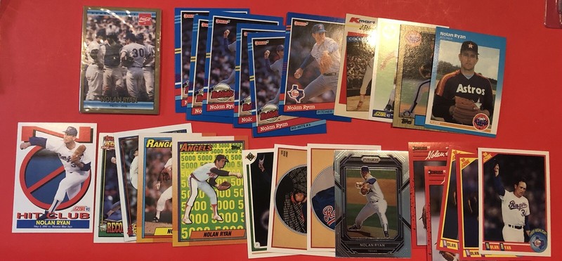 Nolan Ryan 25 Card Lot 1987 Fleer Topps Cola Unopened Pack Astros Rangers Angels