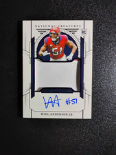 2023 Panini National Treasures Will Anderson Jr. Rookie Patch Auto Purple 1/49