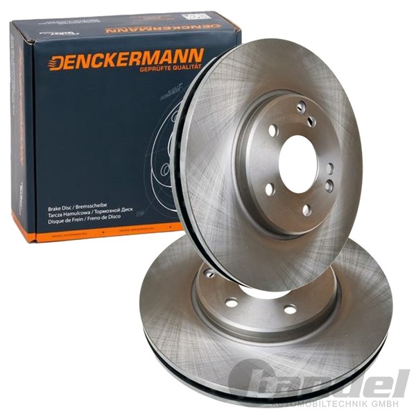 2X Denckermann Bremsscheiben 300Mm BelÜFtet Vorne Passend FüR Chrysler Crossfire-image