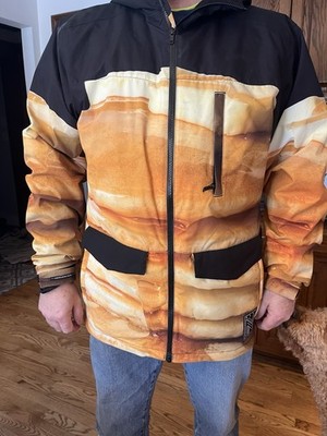 NEFF Pancakes windbreaker hooded jacket Size L