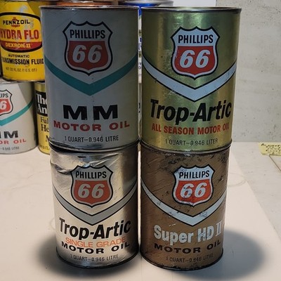 Group Of 4 Phillips 66 Oil Cans