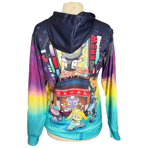 Its Funneh Krew Kids Hoodie Size XL KREWFAM Anime Graphic Unisex w Front Pocket - Picture 3 of 4