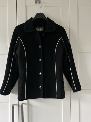 Giesswein Jacke Gewalkt Schwarz Moderne Form  Gr  38  M Luxus 