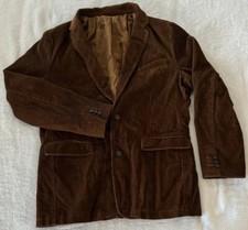Vintage Jeep Spirit Brown Corduroy Blazer Jacket Men  s Suit Coat 25  Pit To Pit