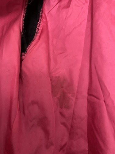 Small Vintage 80s Patra Black Velvet Pink Satin Duster Jacket Punk Gothic Vamp - Picture 4 of 7